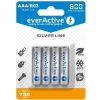 Akumulatorki AAA / R03 Ni-MH everActive 800mAh Silver Line (box 4 szt.)