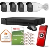 Zestaw monitoringu Hilook by Hikvision 4 kamer IP z dyskiem 1TB
