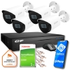 Zestaw monitoringu 4 kamer IP EZ-IP by Dahua niezawodna ochrona 2K