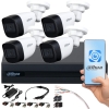 Zestaw monitoringu Dahua COOPER 4x Kamera tubowa FullHD