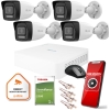 Zestaw monitoringu Hilook 4 kamer IP IPCAM-B4-30DL dysk 1TB