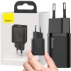 ŁADOWARKA SIECIOWA Baseus Super Si Quick Charger 1C CSUP-J01 30W 1x USB-C PD 3.0 QC 3.0 CZARNA