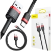 KABEL USB-A -> USB-C Baseus Cafule CATKLF-A91 50cm 3A QC 3.0 CZARNO-CZERWONY W OPLOCIE