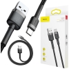 KABEL USB-A -> USB-C Baseus Cafule CATKLF-BG1 100cm 3A QC 3.0 CZARNO-SZARY W NYLONOWYM OPLOCIE