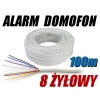 PRZEWÓD ALARMOWY DOMOFONOWY YTDY 8X0,5 - 100M