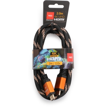 Kabel HDMI-HDMI Opticum RED 4K UHD - 2m (v2.0)