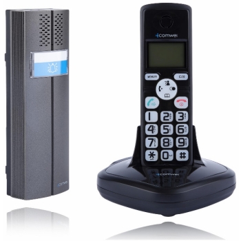 Domofon bezprzewodowy COMWEI D102B, teledomofon, Czarny