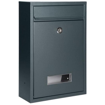 Skrzynka na listy BALI z wizytownikiem, antracyt MB-3/A