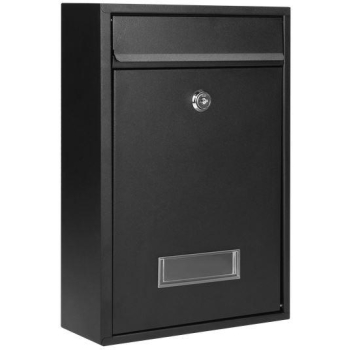 Skrzynka na listy BALI z wizytownikiem, czarna