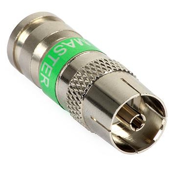 Gniazdo antenowe kompresyjne IEC-f 113 MASTER na przewód Triset-113