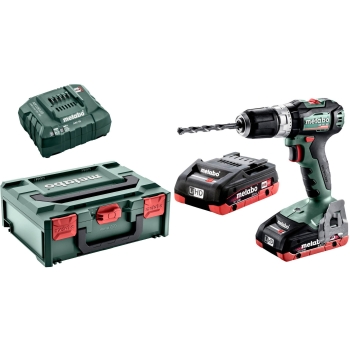 Akumulatorowa wiertarka udarowa Metabo SB 18 L BL 2x4Ah walizka ładowarka