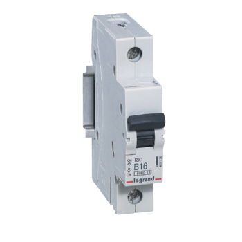 Wyłącznik nadprądowy 1P B 16A 6kA AC S301 B16 RX3, Legrand