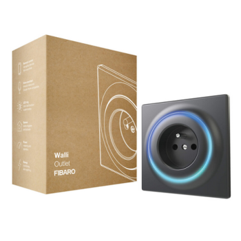FIBARO Walli Outlet type E (antracyt) | FGWOE-011-8