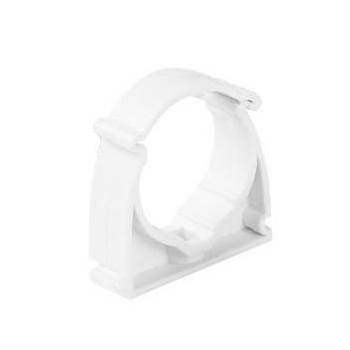 Uchwyt do rur elektroinstalacyjnych zamykany BIAŁY UZE-20 (PACZKA 100szt.)