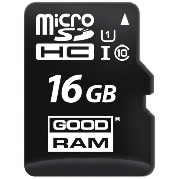 KARTA PAMIĘCI microSD GOODRAM UHS1 CL10 16GB + ADAPTER 100MB