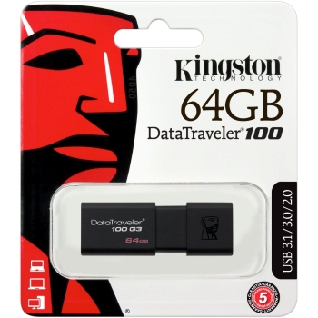 Pendrive Kingston Data Traveler DT100 G3 64GB USB 3.1