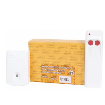 ELMES ODBIORNIK 1-KAN. + PILOT 1-KANAŁOWY O DUŻYM ZASIĘGU, ZASILANIE 12VDC U1HSL
