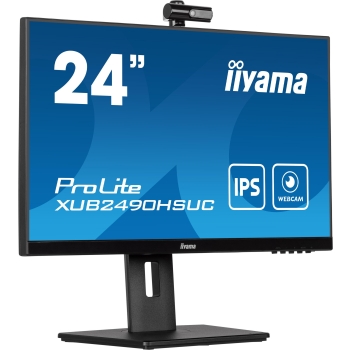 Monitor LED IIYAMA XUB2490HSUC-B5 kamera IPS HAS PIVOT