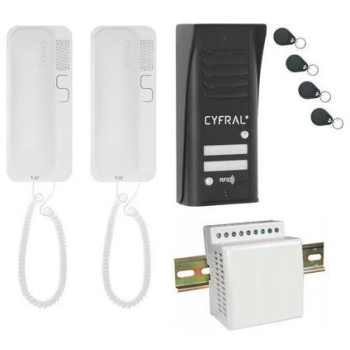 DOMOFON CYFRAL COSMO 2-LOKATORSKI CZARNY