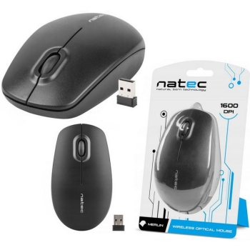 MYSZ BEZPRZEWODOWA NATEC MERLIN CZARNA