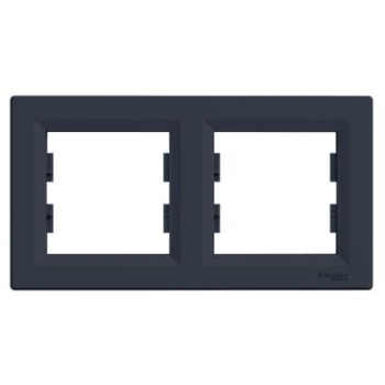 Ramka podwójna 2-krotna Schneider Asfora EPH5800271 antracyt