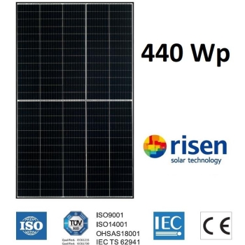 Moduł panel PV czarna rama 440W RISEN RSM130-8-440M 1894x1096x30mm