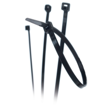 Opaska zaciskowa CZARNA UV 370x3,5 BMN3736 (100szt.)