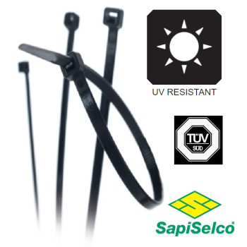 OPASKA ZACISKOWA CZARNA SUV-190STW 190x4,5 (100szt.)