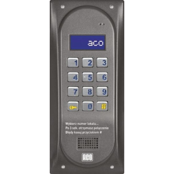 ACO CDNP6ACCS BR CENTRALA DOMOFONOWA grzałka LCD. RFID SLAVE