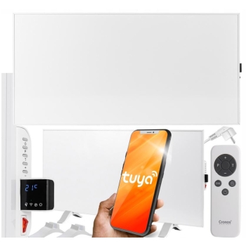 Panel grzewczy IR CRONOS Synthelith PRO CRP-770TWP WHITE TUYA