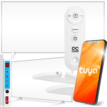 PANEL GRZEJNIK NA PODCZERWIEŃ PROMIENNIK IR 720W + WiFi CR-720TWP TUYA srebrny