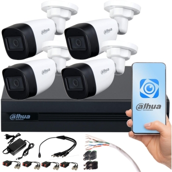 Zestaw monitoringu Dahua COOPER 4x Kamera tubowa FullHD