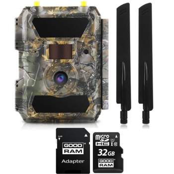 Kamera Leśna FOTOPUŁAPKA GPS 4.0CG + KARTA PAMIĘCI microSD GOODRAM UHS1 CL10 32GB