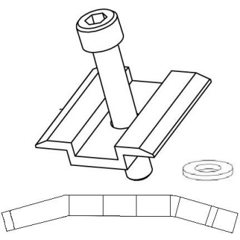 Pudełko z klemami środkowymi czarnymi KL016 -12 kpl, CORAB XPF_WSET011A