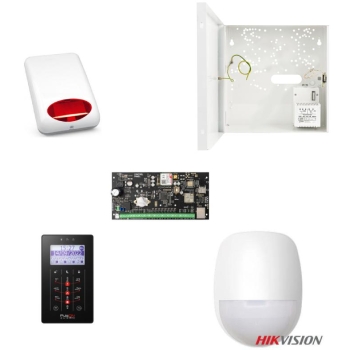 PulsON Zestaw do domu (Centrala, manipulator, sygnalizator, 2x PIR, obudowa, akumulator)
