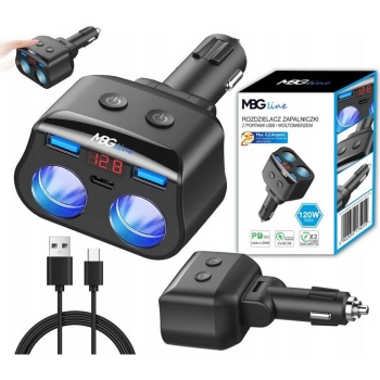 Rozdzielacz gniazda zapalniczki MBG Line HC69PD