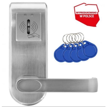 KLAMKA EURA ELH-62B9 SILVER Z CZYTNIKIEM RFID