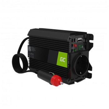 PRZETWORNICA NAPIĘCIA INWERTER Green Cell PRO 12V -> 230V 150W/300W MODYFIKOWANA SINUSOIDA INVGC06