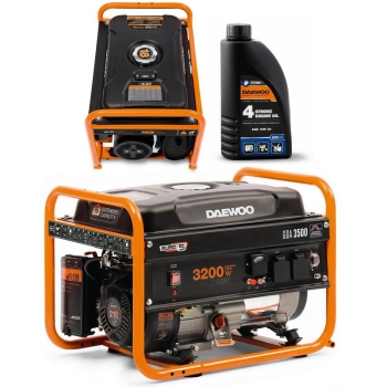 ZESTAW AGREGAT PRĄDOTWÓRCZY DAEWOO GDA 3500 2.8kW + GENERATOR OIL SAE 10W-30 DWO 600