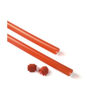 XBA13 - Listwa gumowa czerwona, ochronna, 9x1m - zestaw z zaslepkami - zabezpieczajaca do ramion XBA14, XBA15, XBA19