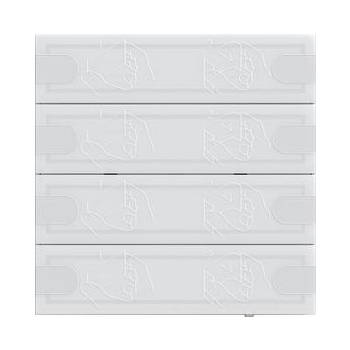 GIRA czujnik przyciskowy 4 Komfort 4x KNX TS4 białe 5004003