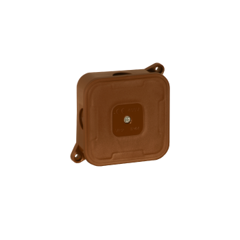 Puszka natynkowa pusta 4 wlotów VIPLAST VP-2 BRĄZOWA IP44 85x85x35mm 027-02