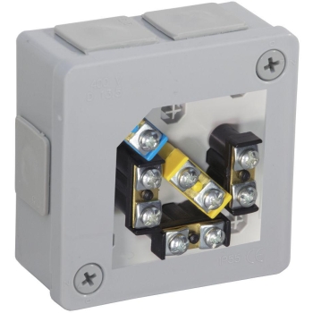 Puszka natynkowa z zaciskami 6 wlotów VIPLAST VP-22 SZARA IP55 86x86x40mm 022-53