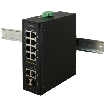 Switch przemysłowy PULSAR ISF108 (8xPoE, 2xCombo)