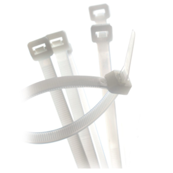 Opaska zaciskowa BIAŁA 250x3,6 BMB2536 (100szt.)