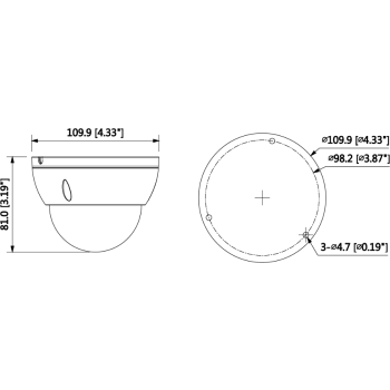 KAMERA IP DAHUA IPC-HDBW1230E-0280B-S5 OPAKOWANIE ZBIORCZE 10szt.