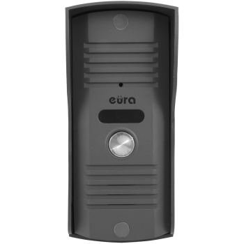 DOMOFON ''EURA'' ADP-51A3 ''DIFESA'' - 1-rodzinny, 2 unifony, interkom, grafit