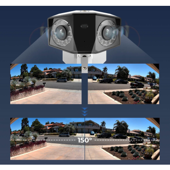 Kamera IP Reolink DUO Akumulatorowa bezprzewodowa z podwójnym obiektywem WiFi
