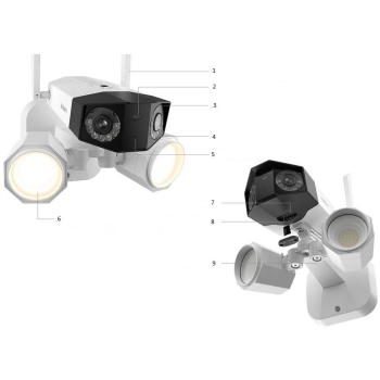 Kamera IP Reolink DUO Floodlight Wi-Fi 8MP IR30m IP66