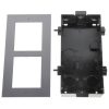 Ramka z puszką do montażu podtynkowego 2-modułowa HIKVISION DS-KD-ACF2/Plastic